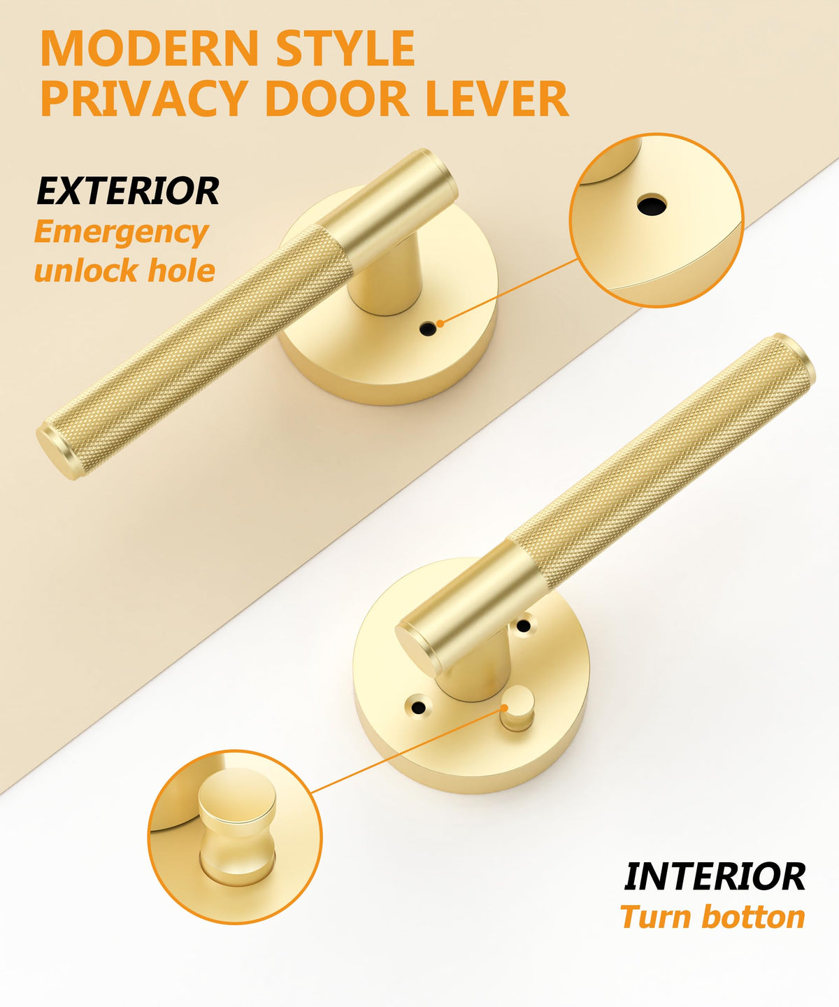 Asidrama brushed gold door handle installation made simple for a fast upgrade.