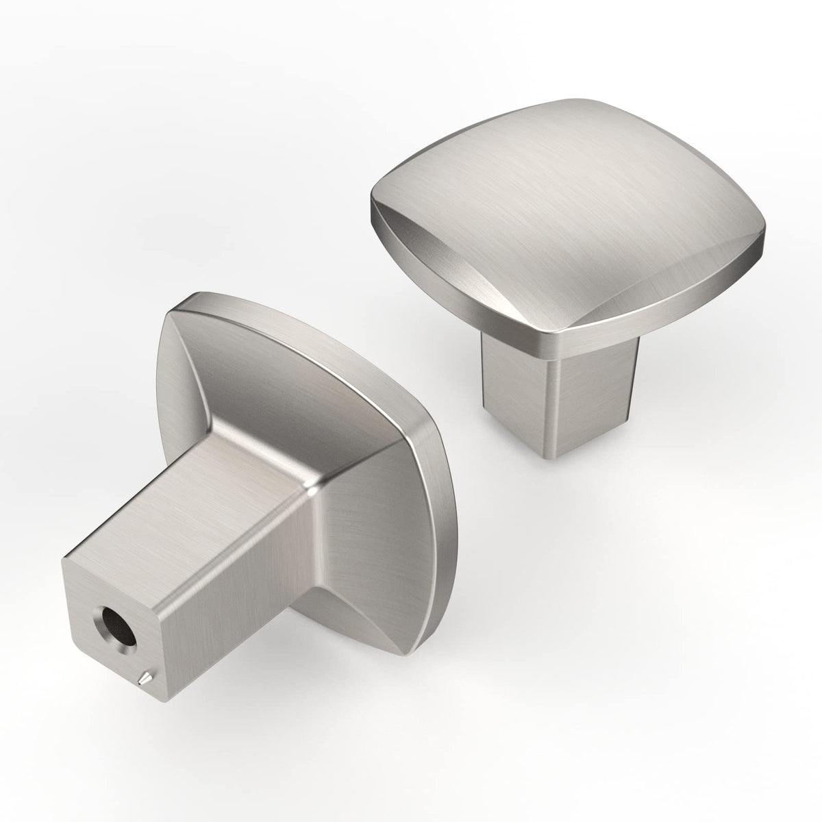 Asidrama brushed satin nickel kitchen knob with square design for a durable upgrade.