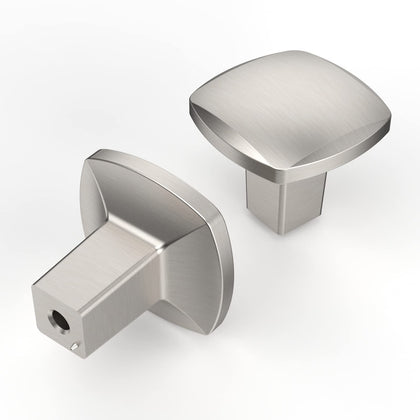Asidrama brushed satin nickel kitchen knob with square design for a durable upgrade.