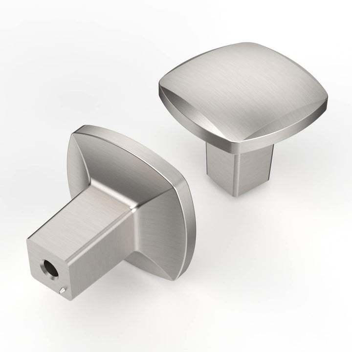 Asidrama brushed satin nickel kitchen knob with square design for a durable upgrade.