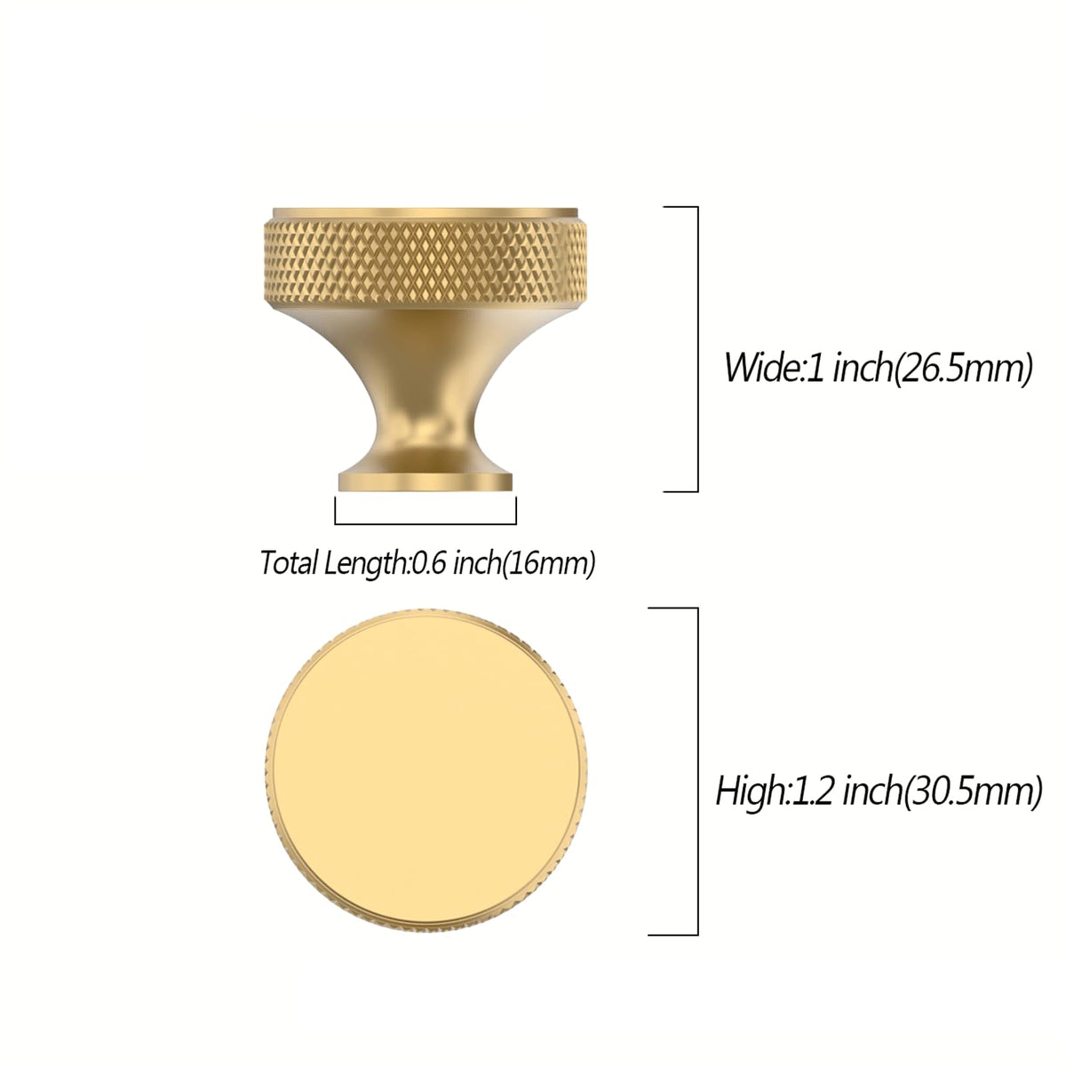 Asidrama champagne bronze cabinet knob highlighting warm finish for kitchens
