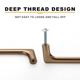 Asidrama 5-inch cabinet-pull provides effortless grip for drawers.