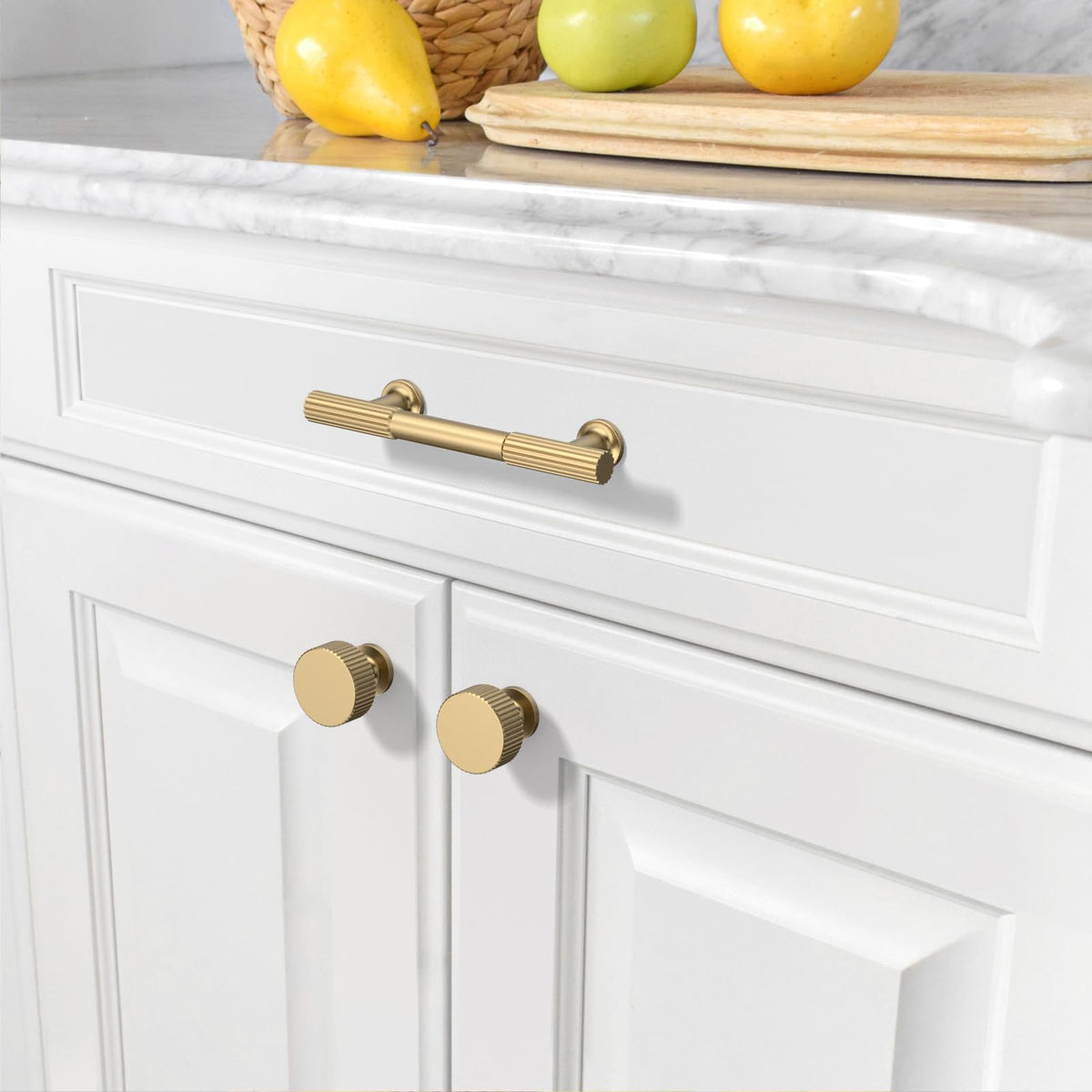 Asidrama champagne bronze cabinet knob for drawers adds cohesive look.