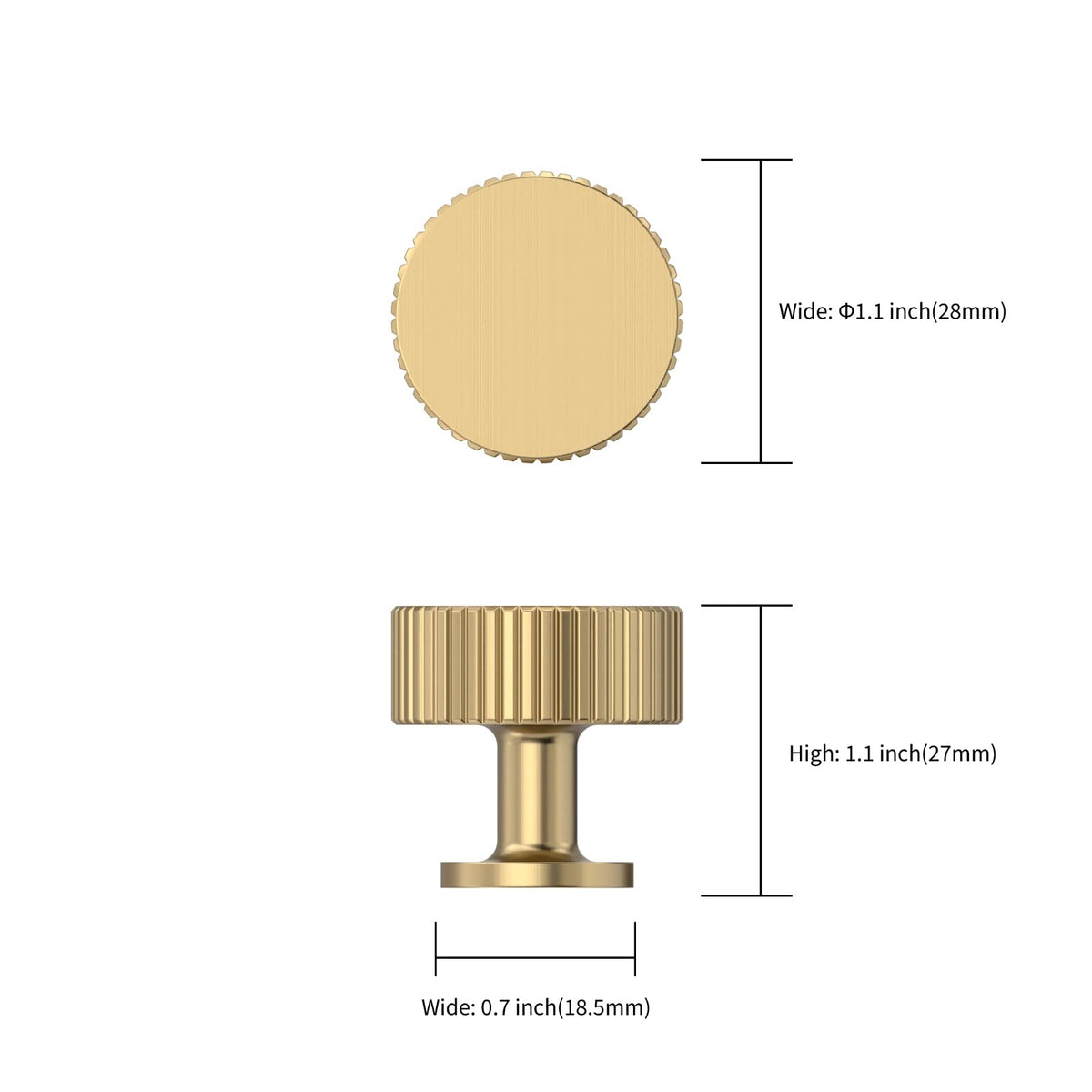 Asidrama champagne bronze kitchen knob highlights drawers with timeless shine.