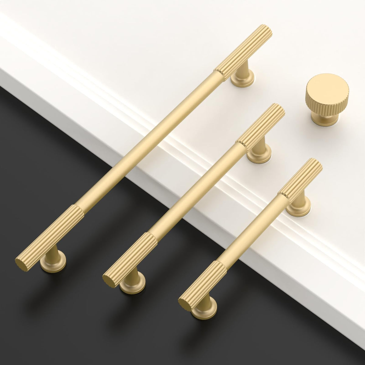 Asidrama easy-install cabinet pulls with standard screw spacing for DIY projects.