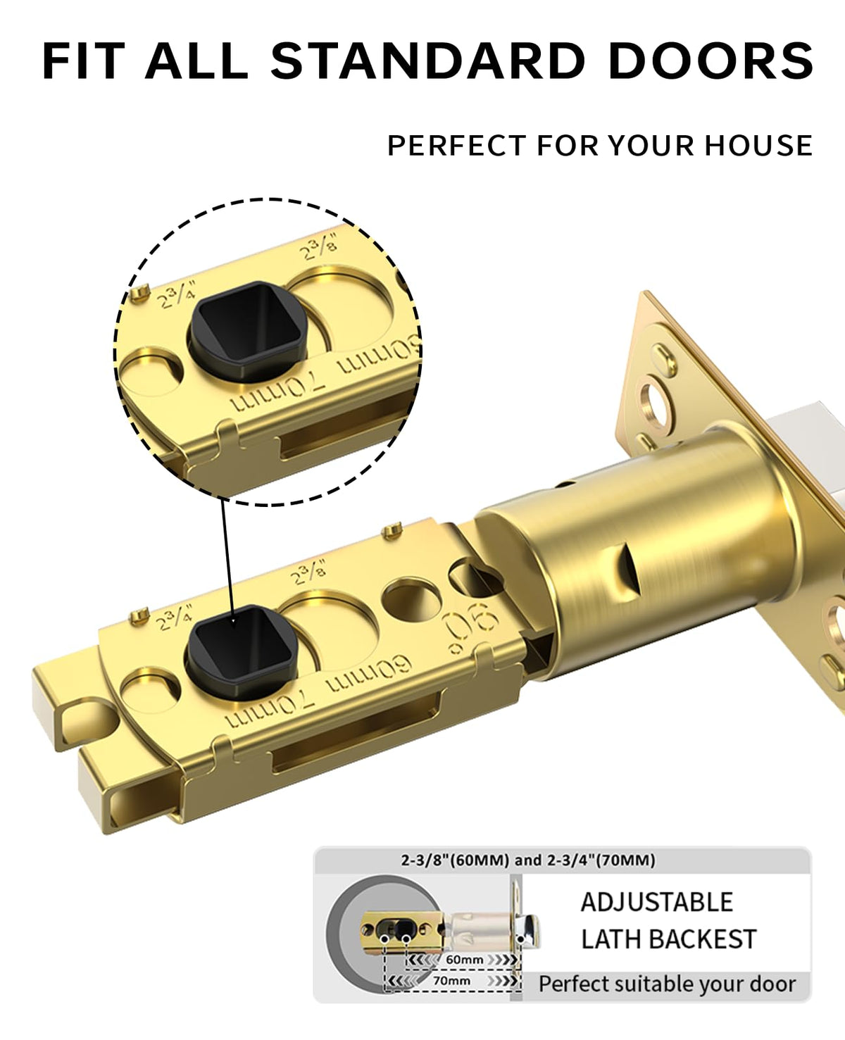 Asidrama easy-install champagne bronze handle ships with simple instructions.