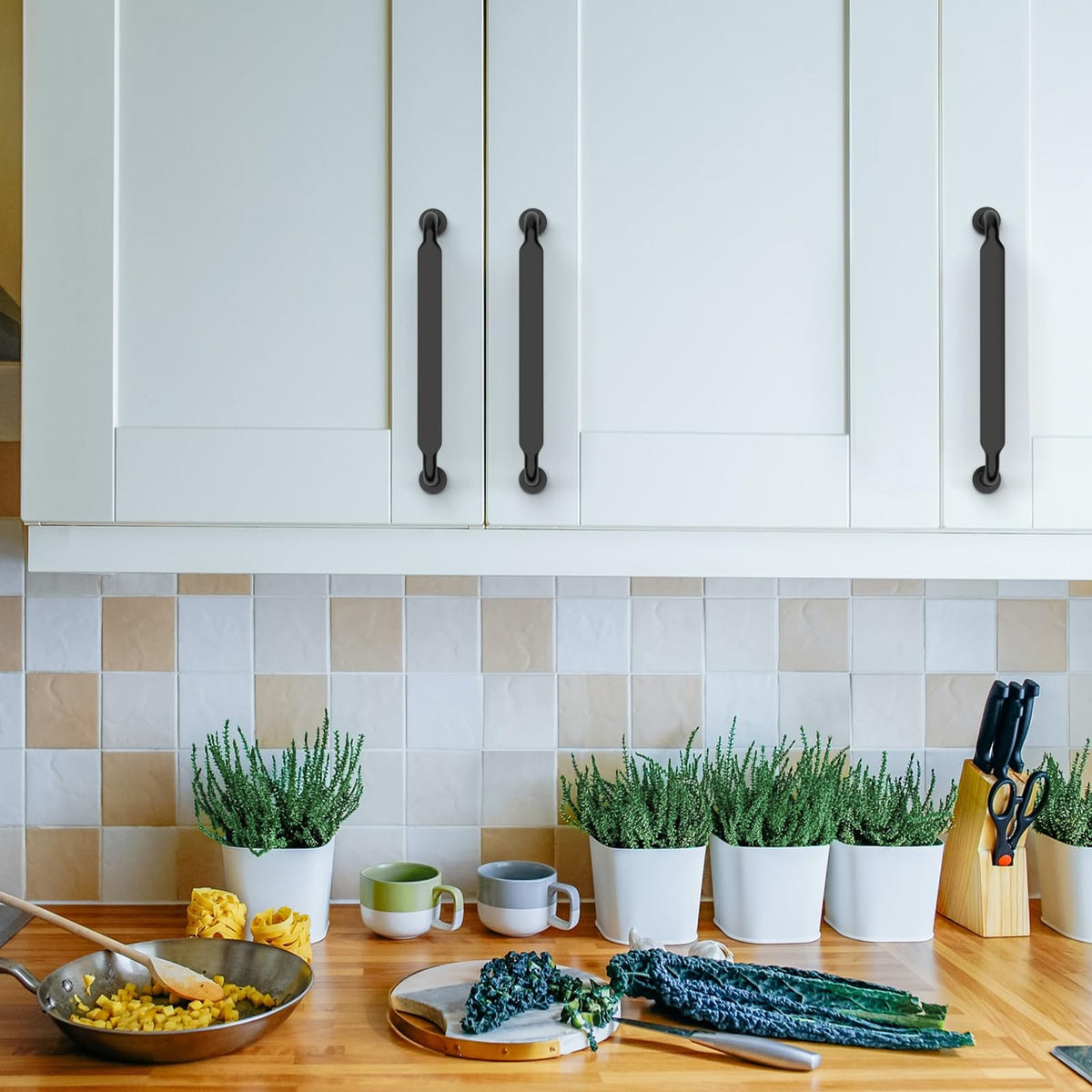 Asidrama kitchen cabinet pulls upgrade cupboards and drawers with a clean, minimal look.