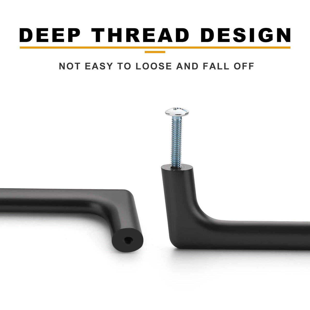 Asidrama kitchen cabinet pulls in matte black for cohesive design