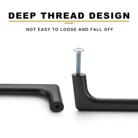 Asidrama kitchen cabinet pulls in matte black for cohesive design