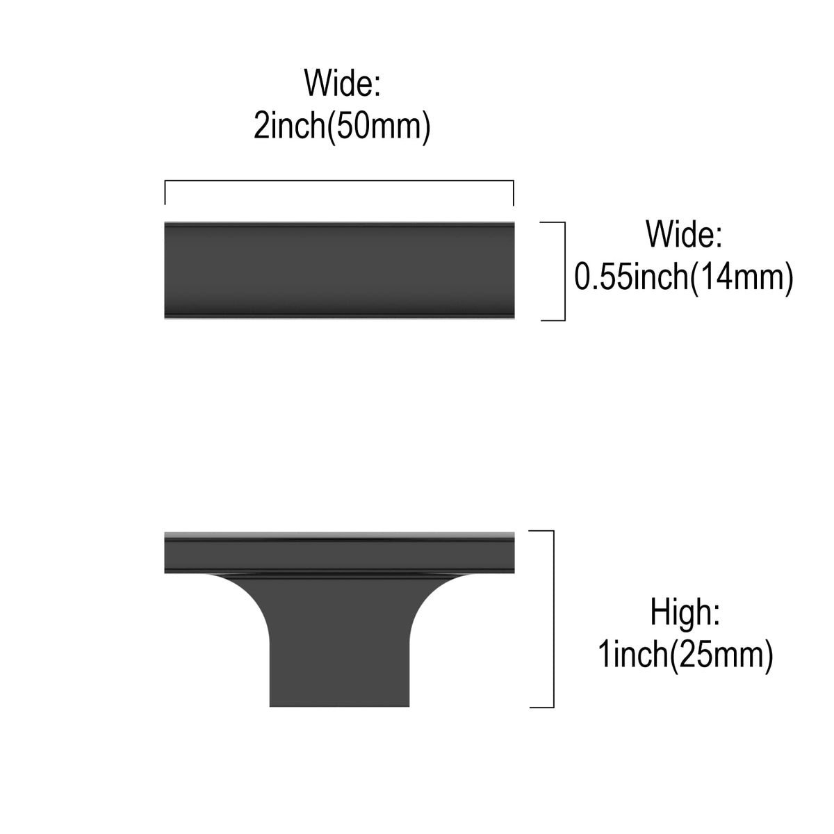 Asidrama matte black dresser knob assembly upgrades bedroom furniture with modern style