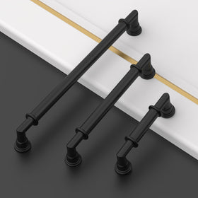 Asidrama matte black hardware complements modern cabinetry aesthetics
