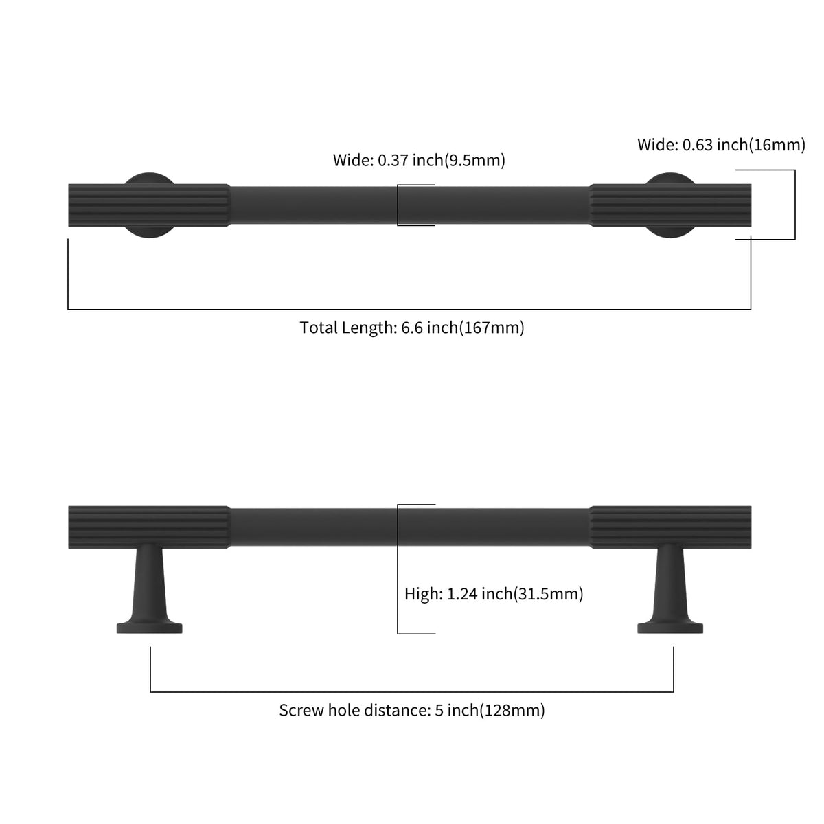 Asidrama matte black cabinet hardware enhances drawers with a contemporary look.