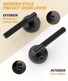 Asidrama privacy door handle installation guide with screwdriver setup