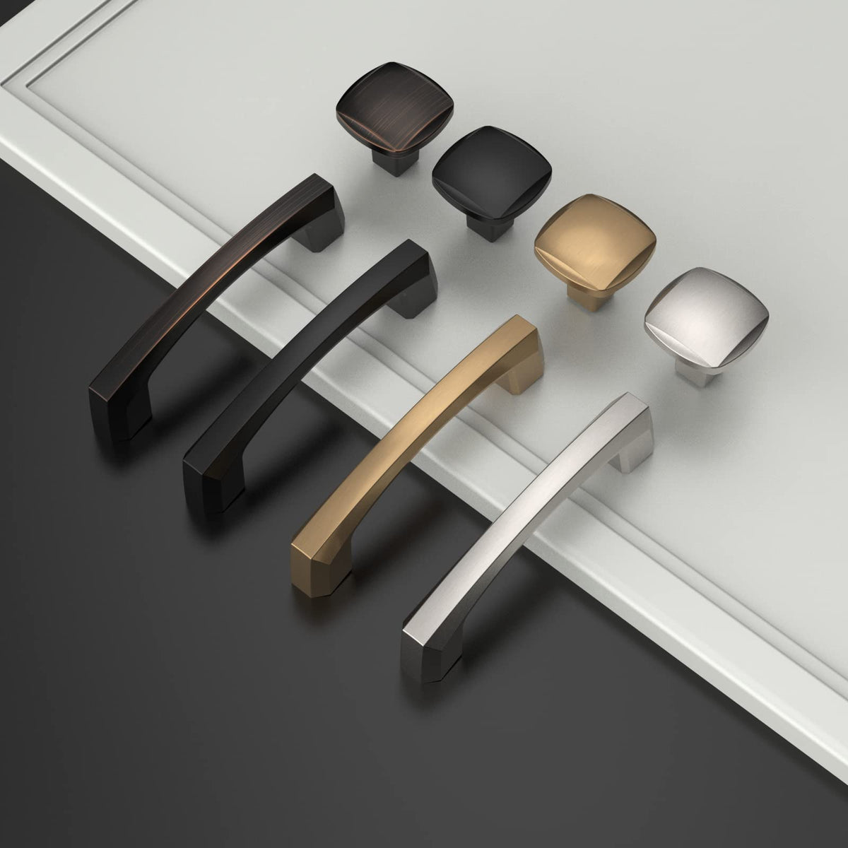 Asidrama square modern knob adds cohesive look to dressers and cabinets.