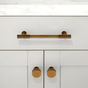 Asimerdeco antique brass knob for drawers, dressers, and cupboards.