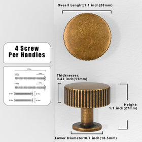 Asimerdeco single-hole knob facilitating quick, secure cabinet installation.