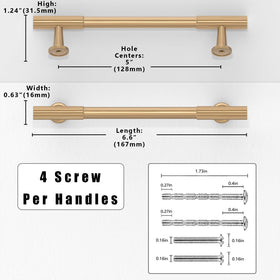 Asimerdeco champagne bronze drawer pull 5inch packaging provides protection