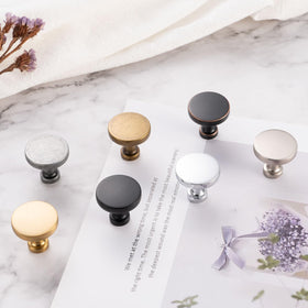 ASKANO bathroom vanity bronze knobs revive cabinetry with warm, muted luster.
