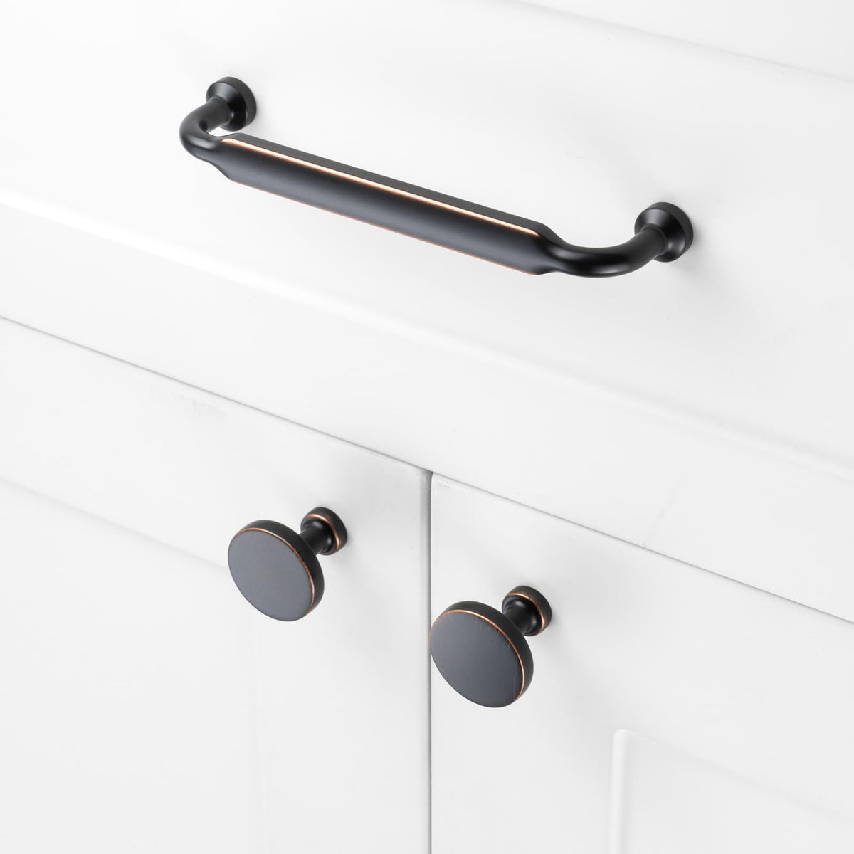 ASKANO oil rubbed bronze cabinet knobs in 1-1/4 inch for sturdy furniture updates.