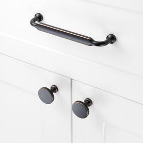 ASKANO oil rubbed bronze cabinet knobs in 1-1/4 inch for sturdy furniture updates.