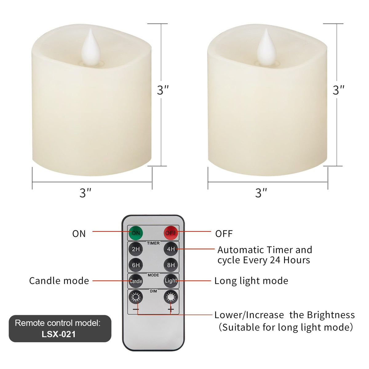 ASLDOIWEH indoor/outdoor decoration candles for versatile ambiance