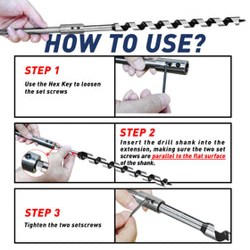 ASNOMY 1/2 inch hex drive design enables smooth tightening.