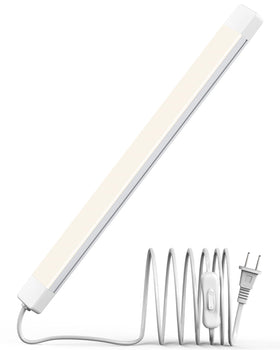 ASOKO 16-inch under-cabinet lights provide bright, even daylight for kitchen workspaces.