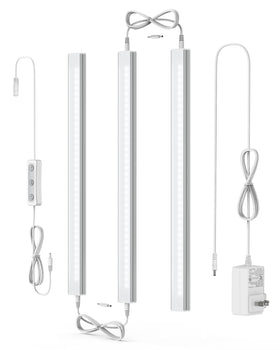 ASOKO dimmable under-cabinet light 3-pack for bright kitchen counters with even illumination