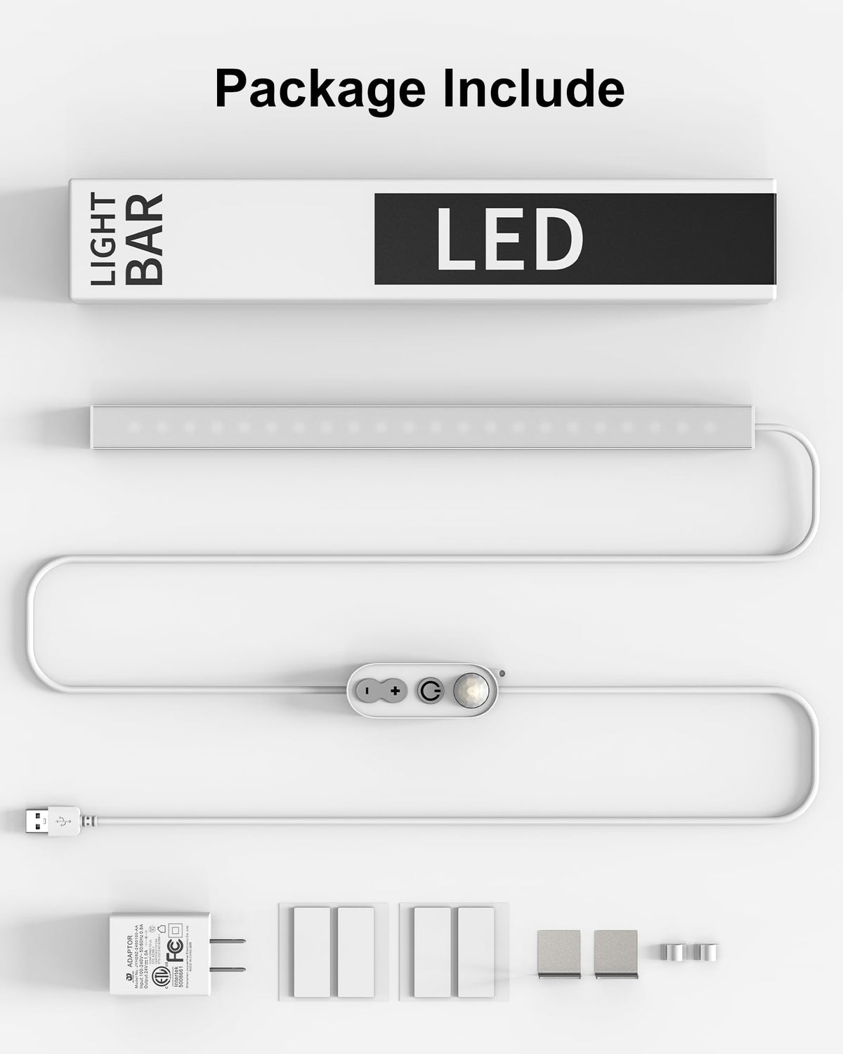 ASOKO quick-install kit with magnet and stickers for flexible placement.