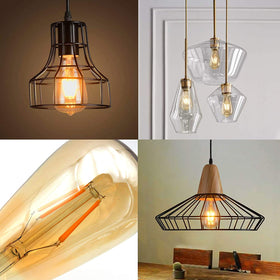 ASOKO ST64 Edison bulb shape enhances retro lighting with warm amber tones