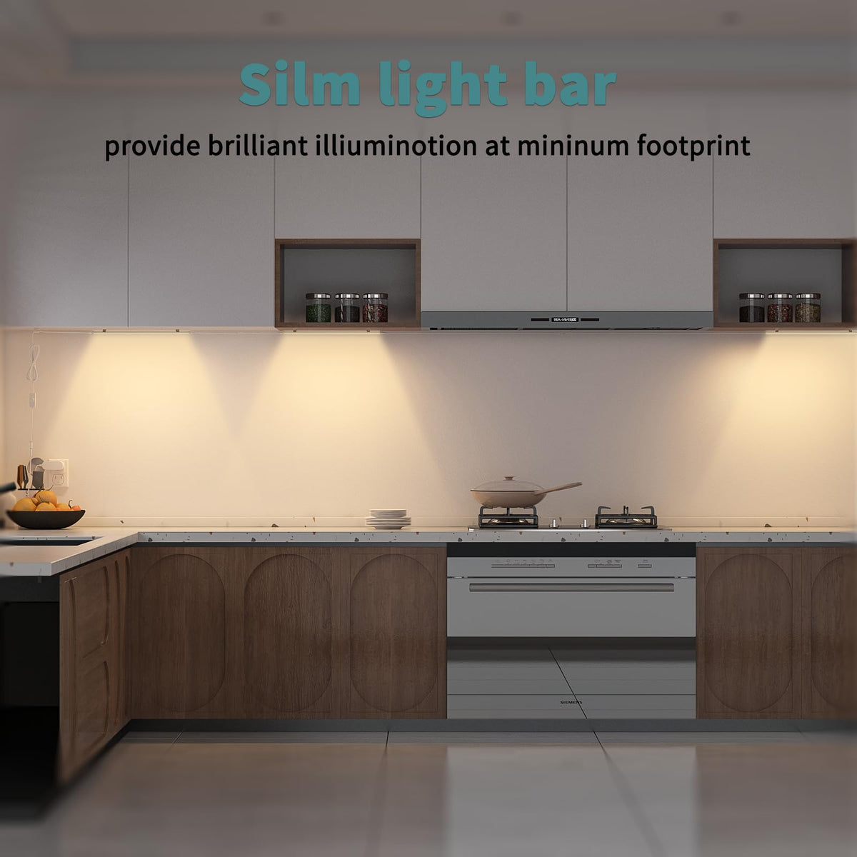 ASOKO energy-saving 12W, 903 lumens reduce energy use in living spaces.