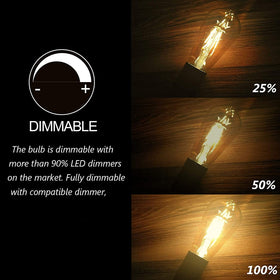 ASOKO energy-saving LED Edison bulb replaces 40W incandescents.