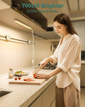ASOKO LED light bar with plug-and-play setup brightening a desk or workstation.