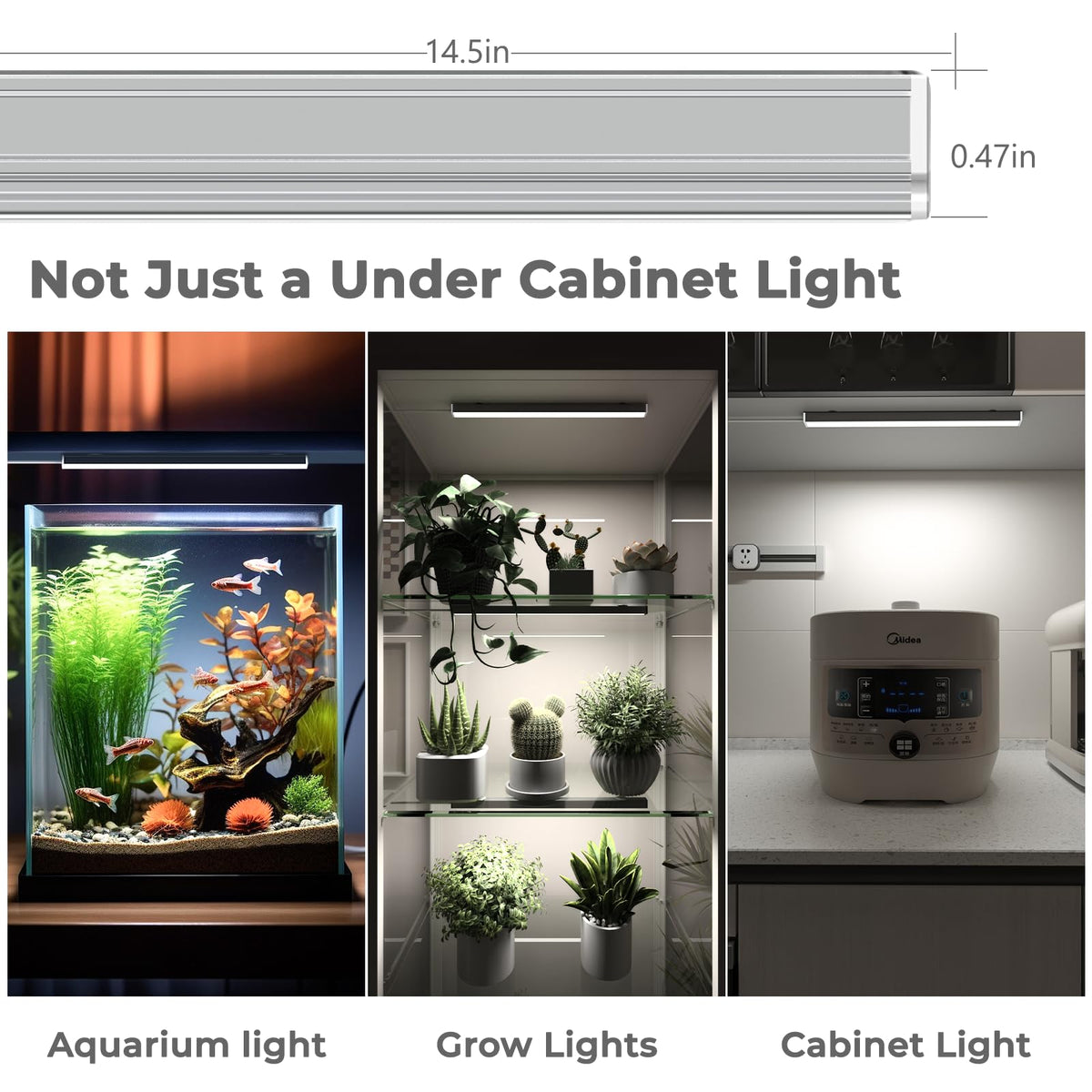 ASOKO light with dimmer control showing adjustable brightness
