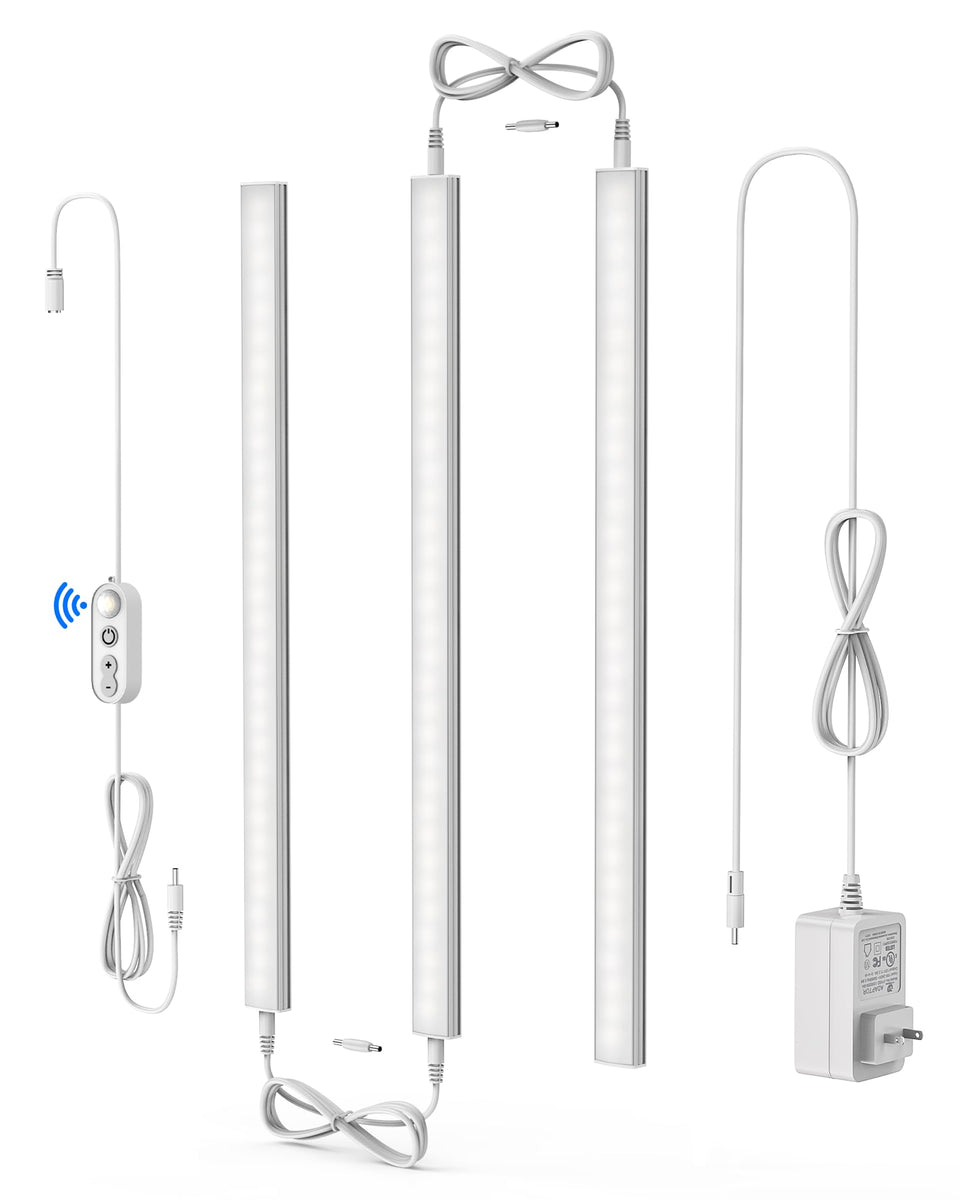 ASOKO motion-sensor LED under-cabinet light provides hands-free illumination.