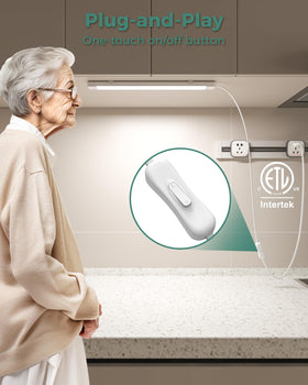 ASOKO plug-and-play under-counter light enables quick setup.