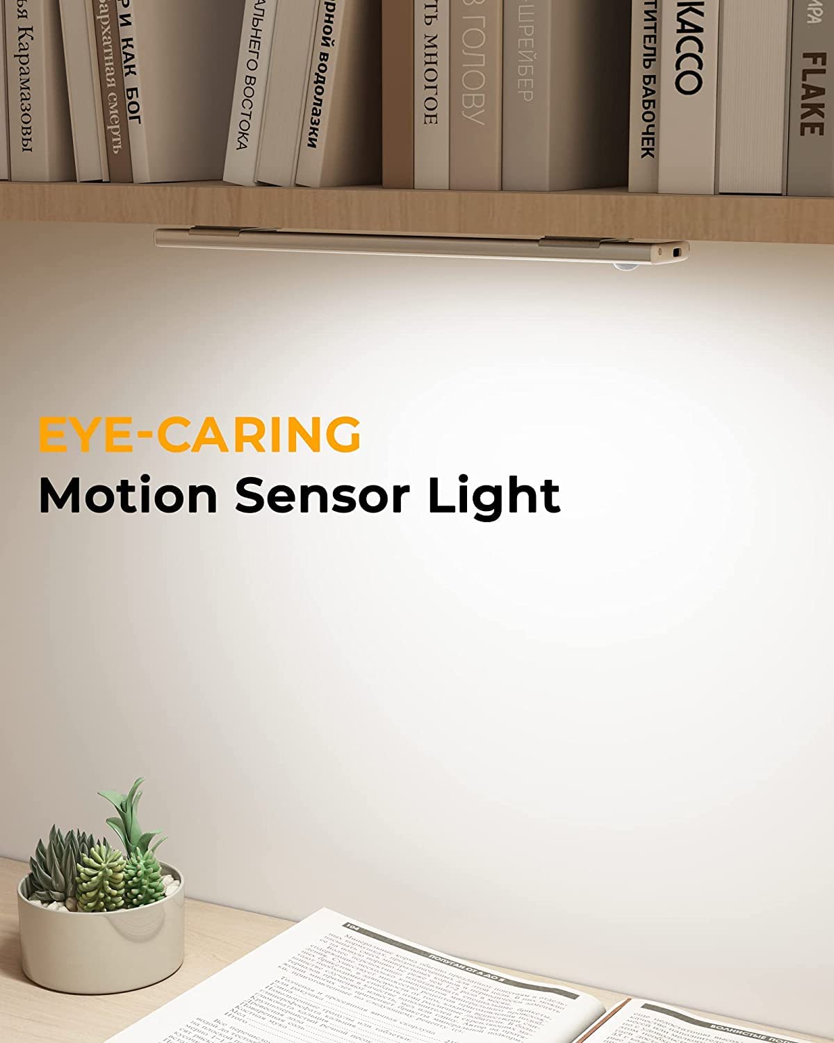 ASOKO under-cabinet lights safely illuminate counters and stairs.