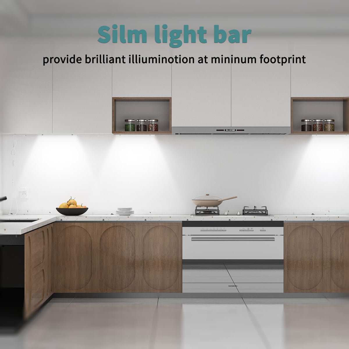 Frosted cover provides uniform luminance and no glare on ASOKO LEDs.
