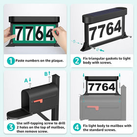 ASOMST outdoor-ready address sign keeps numbers visible year-round.