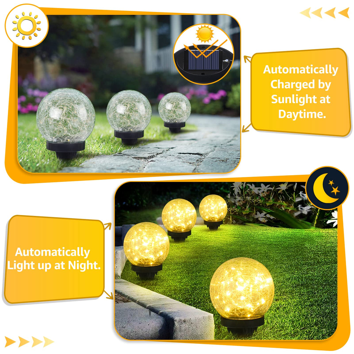 ASOMST large 4.88-inch globe covers more area for paths.