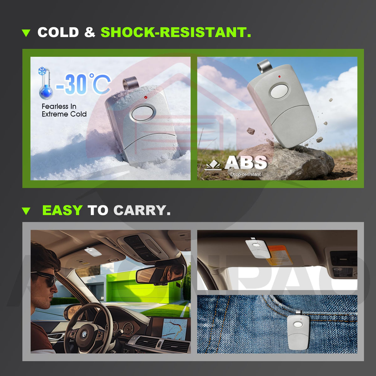 Asonpao high-capacity 9V battery supports dependable everyday use.
