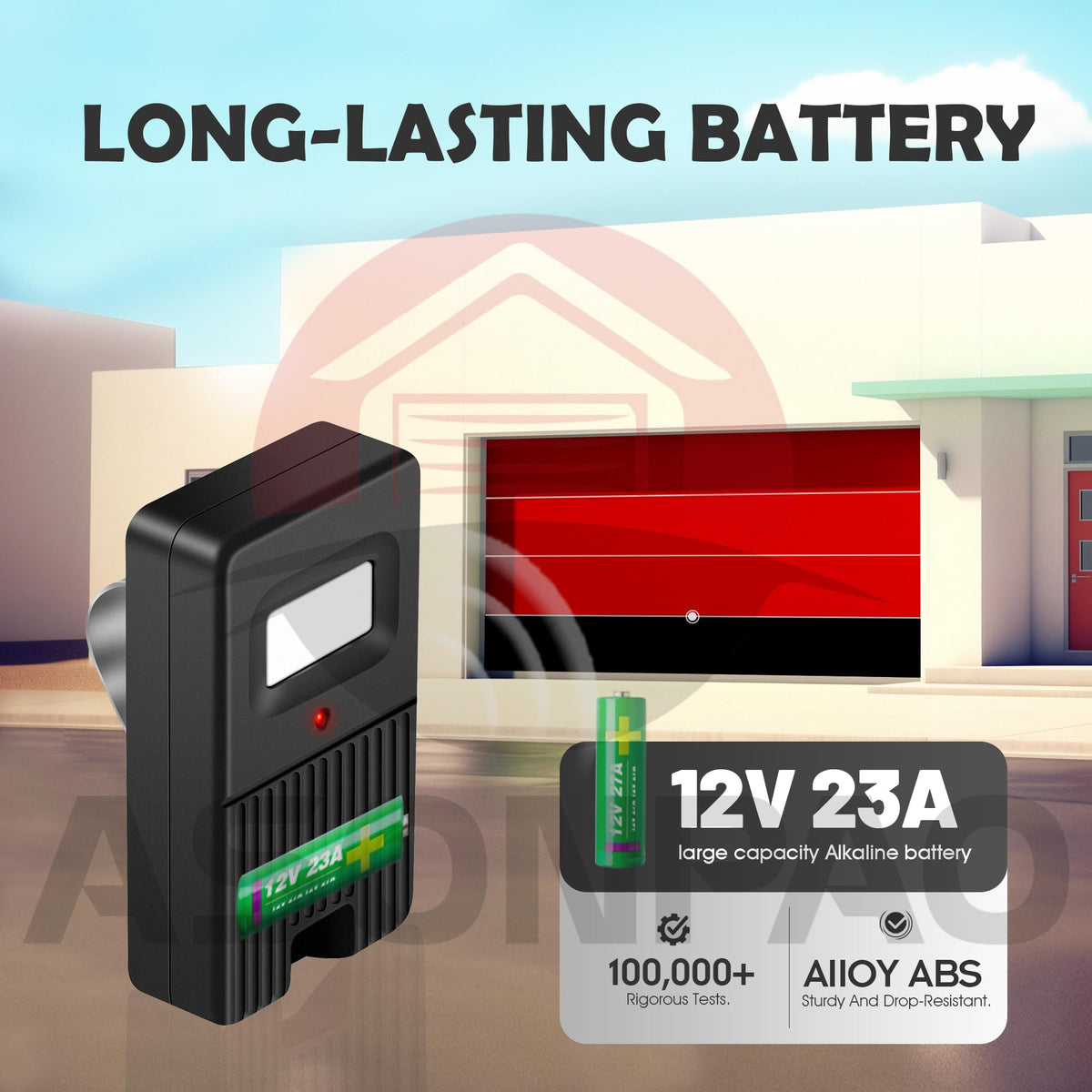 ASONPAO Delta 3 remote 12V battery for dependable daily use.