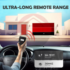 ASONPAO Delta 3 remote visor-clip mounting for hands-free car access.