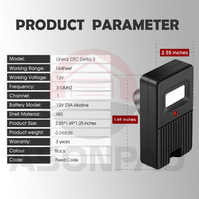 ASONPAO Delta 3 remote warranty badge signals trusted support.