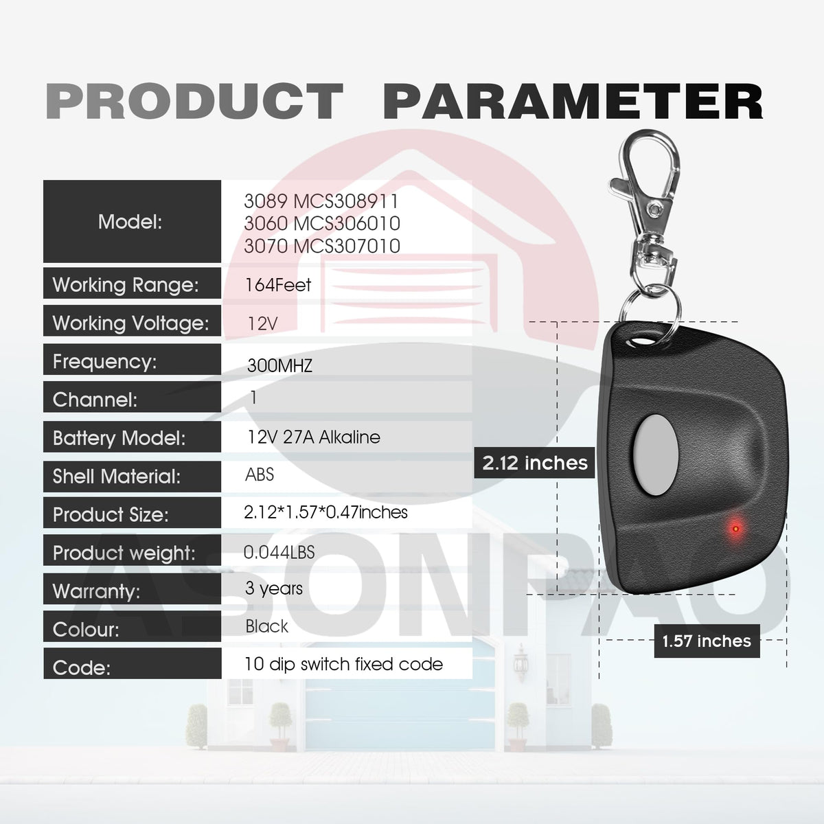 ASONPAO five-year warranty and FCC certification provide long-term confidence.