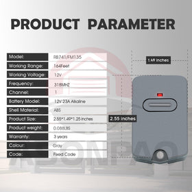 ASONPAO gate remote compatibility with Mighty Mule and GTO models