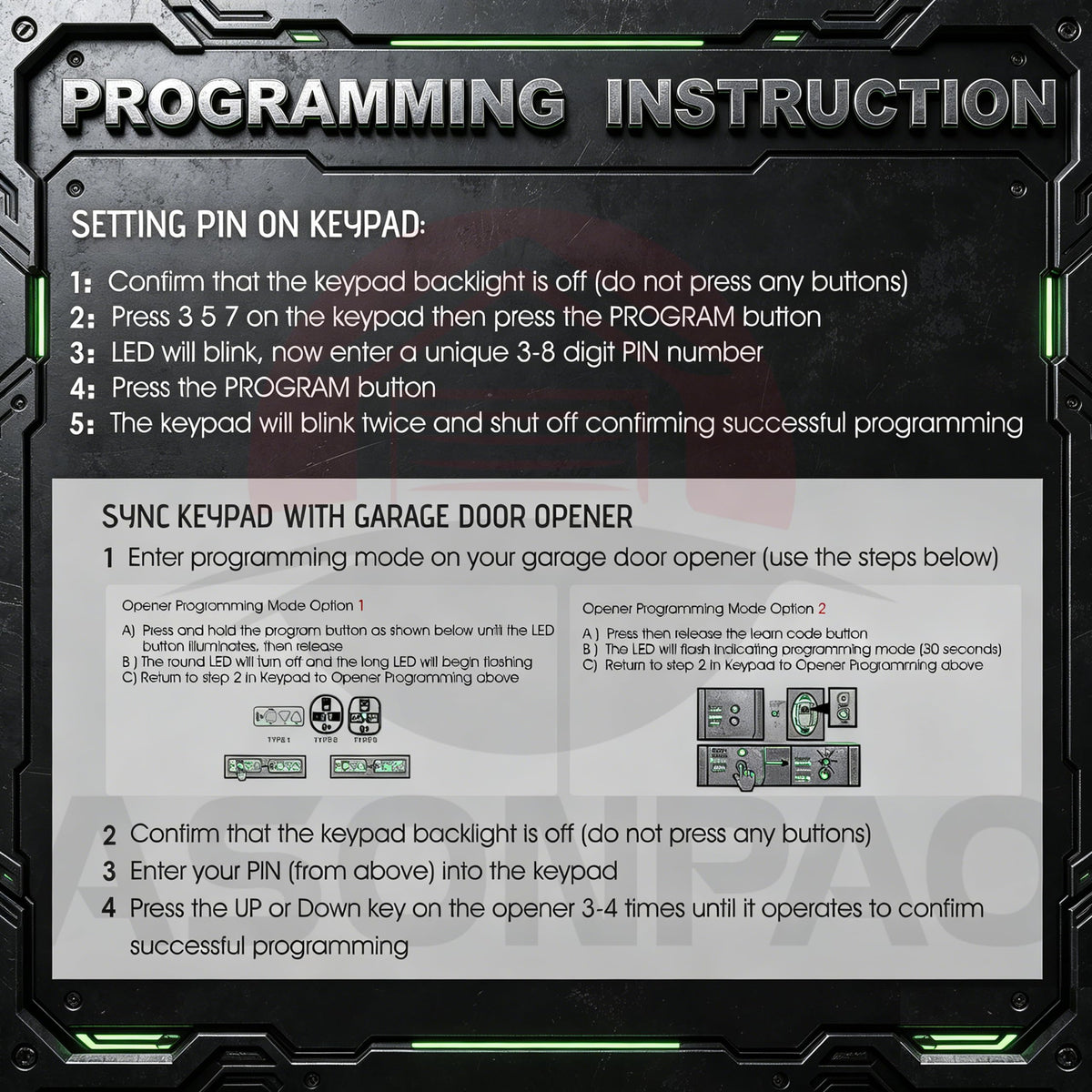 Asonpao GK-R warranty seal signaling trusted support