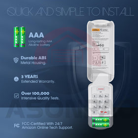 ASONPAO GK-BX glow-in-the-dark buttons for night entry