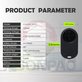 Easy pairing process for the LiftMaster 374UT with compatible motors