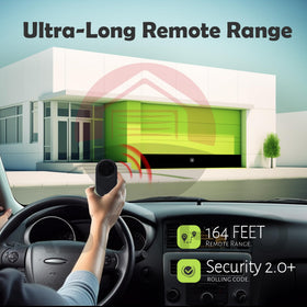 164-foot range demonstrated for LiftMaster 374UT remote operation